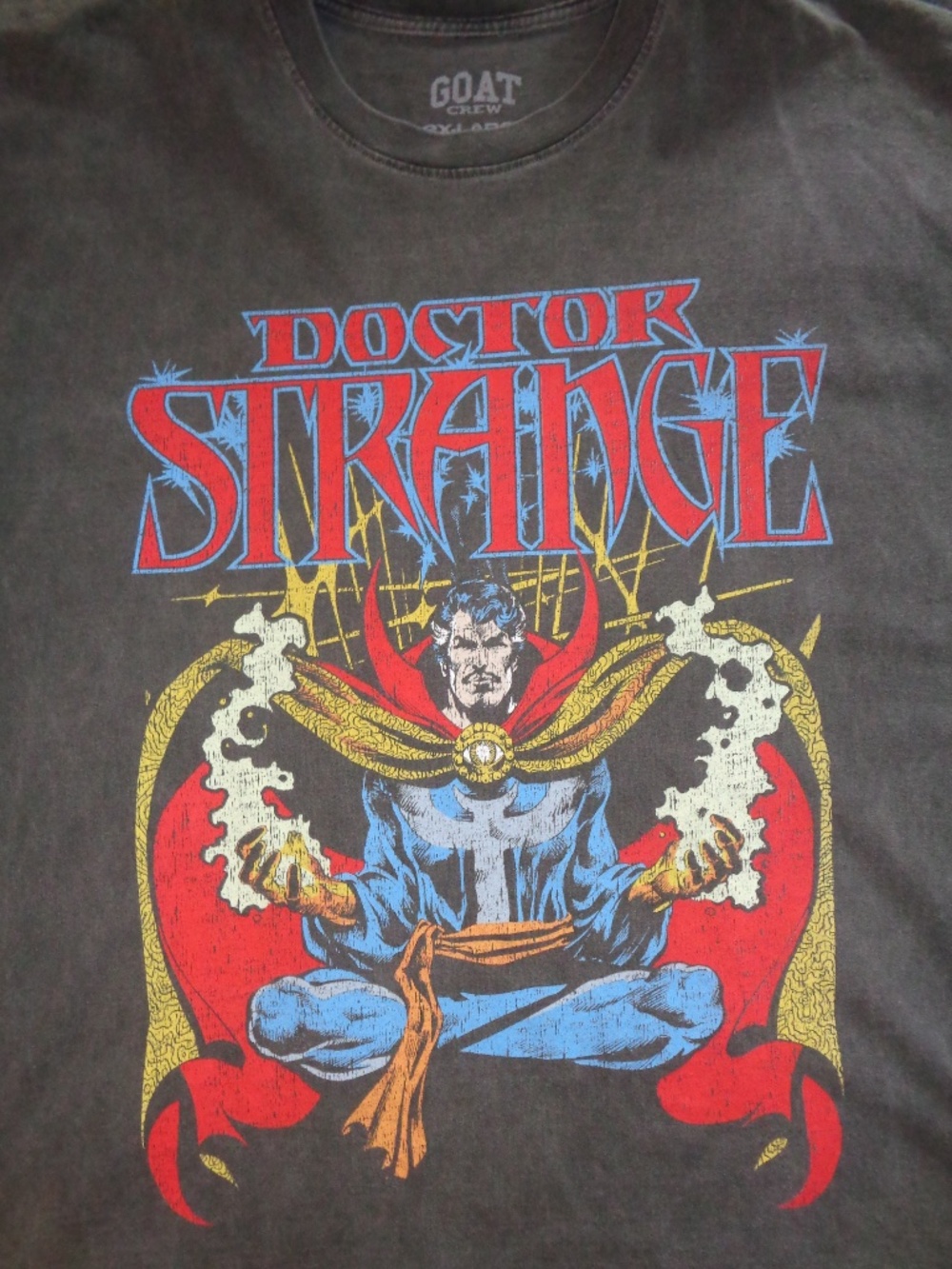 GOAT | Marvel Doctor Strange Acid Wash Graphic Tee | 2XL
